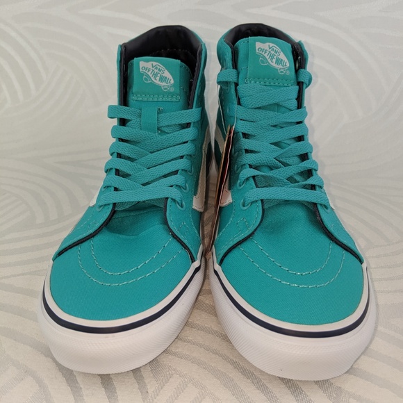 teal vans womens